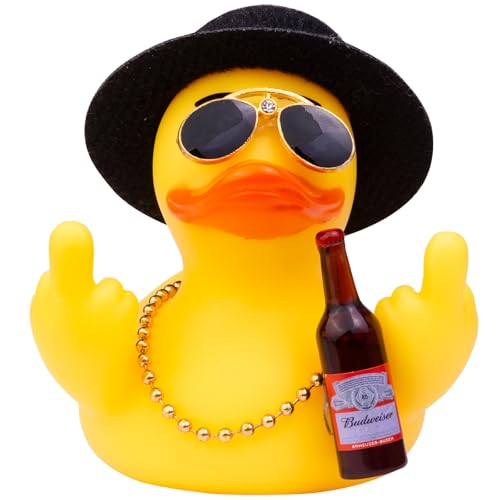 Mwmoeen Gummi Ente Auto Armaturenbrett Dekorationen Ente Auto Ornamente mit Top Hat Sonnenbrille Nette Prop für Auto Zubehör, Party Auto Dekoration Geburtstag Geschenk Mwmoeen Gummi Ente Auto Armaturenbrett Dekorationen Ente Auto Ornamente mit Top Hat Sonnenbrille Nette Prop für Auto Zubehör, Party Auto Dekoration Geburtstag Geschenk von Mwmoeen