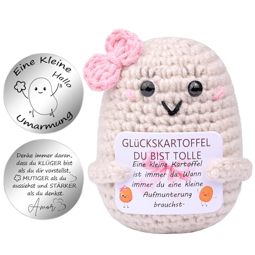 Mwmoeen Lustige Glücksbringer Kartoffel Pocket Hug Geschenke, Glücksbringer Prüfung, Kreative Strickwolle Positive Kartoffel, Beste Freundin Kleine Geschenke für Frauen Mwmoeen Lustige Glücksbringer Kartoffel Pocket Hug Geschenke, Glücksbringer Prüfung, Kreative Strickwolle Positive Kartoffel, Beste Freundin Kleine Geschenke für Frauen von Mwmoeen