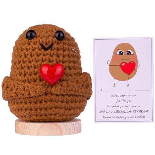 Mwmoeen Lustige Positive Potato Pocket Hug, Kreative Positive Kartoffel Puppe Geschenke Beste Freundin Geschenke für Freundin Kleine Geschenke für Frauen(A12) von Mwmoeen