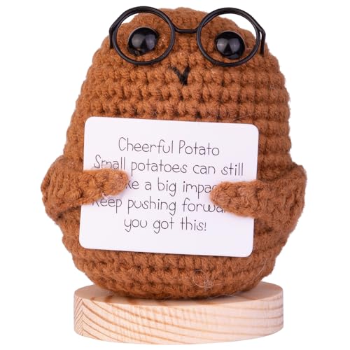 Mwmoeen Lustige Positive Potato Pocket Hug, Kreative Positive Kartoffel Puppe Geschenke Beste Freundin Geschenke für Freundin Kleine Geschenke für Frauen(A15) von Mwmoeen