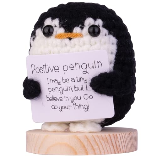 Mwmoeen Lustiger Positiver Pinguin, Positive Kartoffel Pocket Hug Geschenke Beste Freundin Geschenke für Freundin Kleine Geschenke für Frauen von Mwmoeen