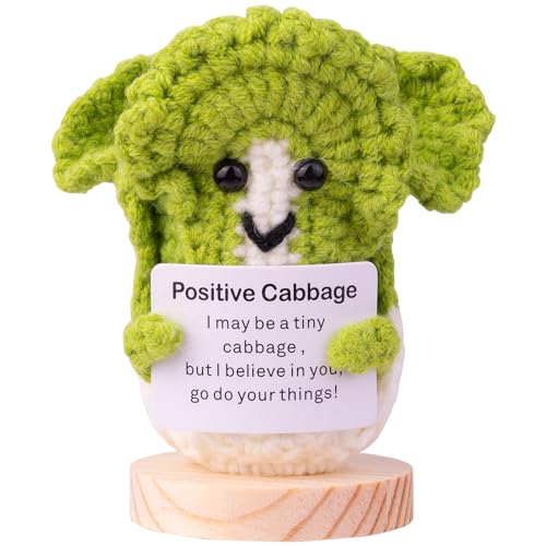 Mwmoeen Pocket Hug Positive Kartoffel Puppe, Lustige Positive Potato Strickpuppe Motivationsgeschenke Beste Freundin Geschenke für Freundin Kleine Geschenke für Frauen(E6) von Mwmoeen