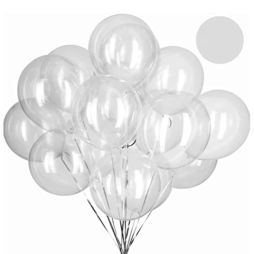 50 Stück Bobo-Luftballons, PVC, Transparent, Wiederverwendbar, Bis zu 39,9 Cm Große, Aufgeblasene Partyballons Für Familienhochzeit, Jahrestag von Mwrode