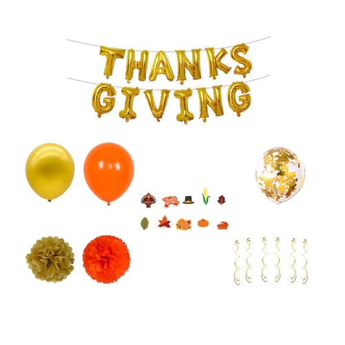 Saisonales Dekorationsset, eleganter orange-brauner Latexballon für Thanksgiving, Babyparty, Geburtstagsparty, Ornamente, Party-Dekorationen für Thanksgiving von Mxming