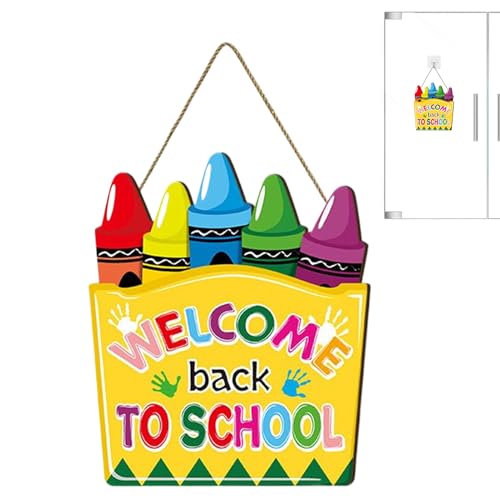 Mxshc Klassenzimmer Willkommensschild | Kreideschild Willkommen Türdeko Schule - Holztafel Deko Für Kinder Lehrer Schüler Kindergarten Grundschule Innenbereich Außenbereich Mxshc Klassenzimmer Willkommensschild | Kreideschild Willkommen Türdeko Schule - Holztafel Deko Für Kinder Lehrer Schüler Kindergarten Grundschule Innenbereich Außenbereich von Mxshc