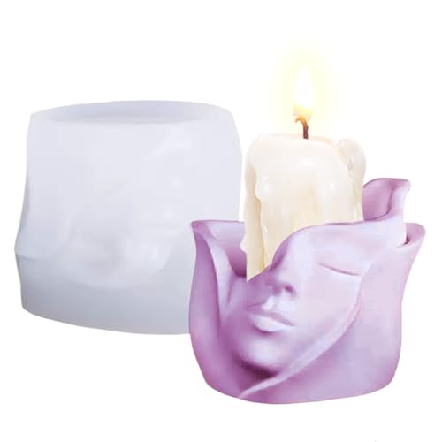 Mxshc Silicone Gießform Für Pflanzgefäße,3D Menschengesicht Kunst Silikon Topfform - Antihaft Gießwerkzeug Für Ton Kerzenwachs Gips Beton Mxshc Silicone Gießform Für Pflanzgefäße,3D Menschengesicht Kunst Silikon Topfform - Antihaft Gießwerkzeug Für Ton Kerzenwachs Gips Beton von Mxshc