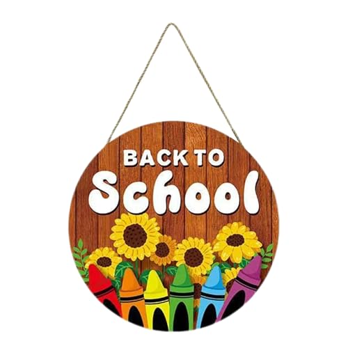 Mxshc Willkommensschild Schule - Buntstift Schultür Dekoration,Holztafel Für Innen Und Außen Lehrer Schüler Schulanfang Kindergarten Grundschule Mxshc Willkommensschild Schule - Buntstift Schultür Dekoration,Holztafel Für Innen Und Außen Lehrer Schüler Schulanfang Kindergarten Grundschule von Mxshc