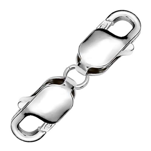 My-Bead Kettenverschluss 925 Sterling Silber Schmuck Verschluss 25mm Doppelkarabiner Halsketten Collier Armband DIY My-Bead Kettenverschluss 925 Sterling Silber Schmuck Verschluss 25mm Doppelkarabiner Halsketten Collier Armband DIY von My-Bead