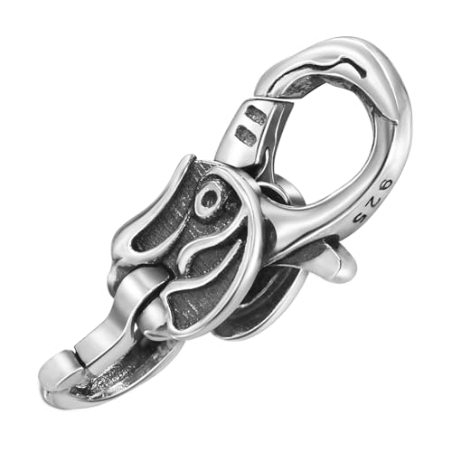 My-Bead großer Doppelkarabiner 925 Sterling Silber Mutter & Kind für Armbänder Halsketten Kettenverschluss DIY My-Bead großer Doppelkarabiner 925 Sterling Silber Mutter & Kind für Armbänder Halsketten Kettenverschluss DIY von My-Bead