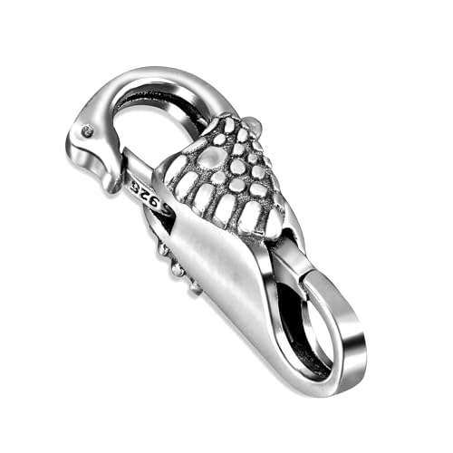 My-Bead großer Kettenverschluss Schwan 925 Sterling Silber XXL Doppelkarabiner Schmuckverschluss Armbänder Halsketten DIY von My-Bead