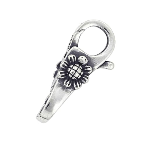 My-Bead großer Kettenverschluss Sonnenblume 925 Sterling Silber Doppelkarabiner XL Schmuckverschluss Armbänder Halsketten DIY My-Bead großer Kettenverschluss Sonnenblume 925 Sterling Silber Doppelkarabiner XL Schmuckverschluss Armbänder Halsketten DIY von My-Bead