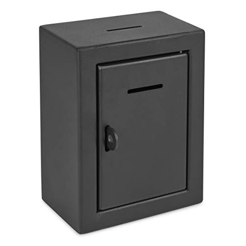 Metall-Spendenbox für Wohltätigkeitsorganisationen, Stahlsammlung, Wahlurne und Vorschlagsbox, sichere Box mit Front- und Oberschlitz, einfache Wandmontage mit vorgebohrten Löchern, 21,6 x 16,5 x 10,2 Metall-Spendenbox für Wohltätigkeitsorganisationen, Stahlsammlung, Wahlurne und Vorschlagsbox, sichere Box mit Front- und Oberschlitz, einfache Wandmontage mit vorgebohrten Löchern, 21,6 x 16,5 x 10,2 von My Charity Boxes