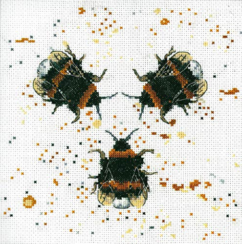 My Cross Stitch BMCS02 Kreuzstich-Set, Motiv Bee Happy Bree Merryn, Stoff, 8x8 inches My Cross Stitch BMCS02 Kreuzstich-Set, Motiv Bee Happy Bree Merryn, Stoff, 8x8 inches von My Cross Stitch