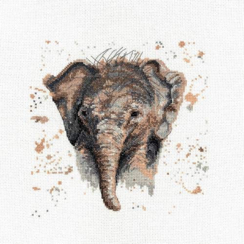 My Cross Stitch BMCS10 Kreuzstich-Set, Motiv Eliza der Elefant Bree Merryn, Stoff, 8"x8" My Cross Stitch BMCS10 Kreuzstich-Set, Motiv Eliza der Elefant Bree Merryn, Stoff, 8"x8" von My Cross Stitch