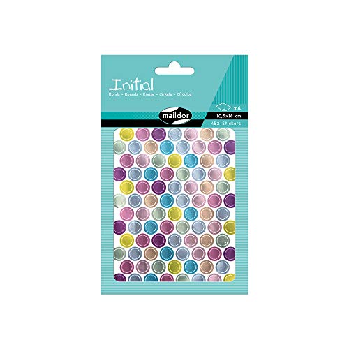 Maildor AE169C - Un sachet de gommettes Initial 4 planches 10,5x16 cm, Mini ronds métal-pastel (452 stickers) Maildor AE169C - Un sachet de gommettes Initial 4 planches 10,5x16 cm, Mini ronds métal-pastel (452 stickers) von My Mandarine