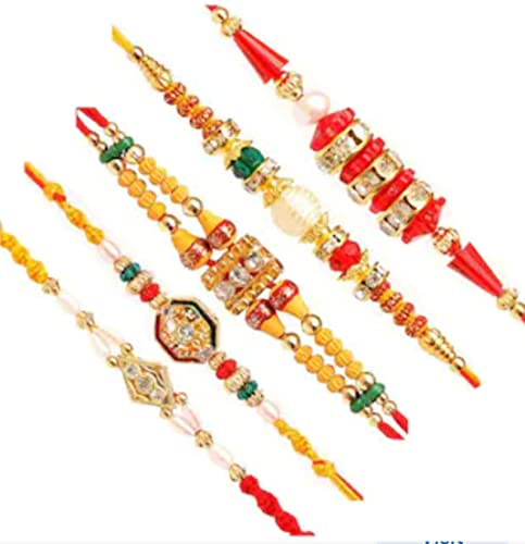 Rakhi mit Thali Set, Rakhi für Bruder, 1er Pack (1 x 1 Stück) von My Pet Elephant