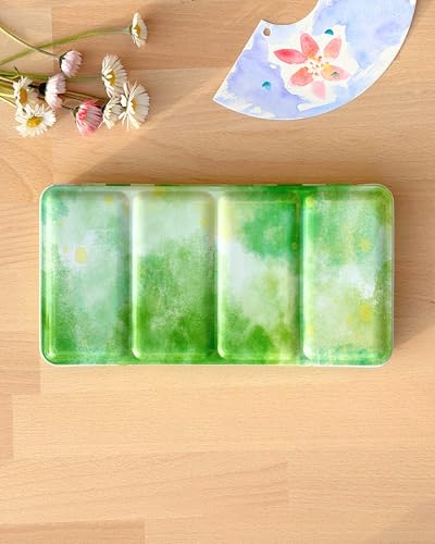 My Rock Way Große Aquarellbox Spring Picnic 48 Farben aus Metall mit 52 halben Nägeln, Mischpalette und Daumenring. Reise-Malpalette, perfekt als Geschenk My Rock Way Große Aquarellbox Spring Picnic 48 Farben aus Metall mit 52 halben Nägeln, Mischpalette und Daumenring. Reise-Malpalette, perfekt als Geschenk von My Rock Way
