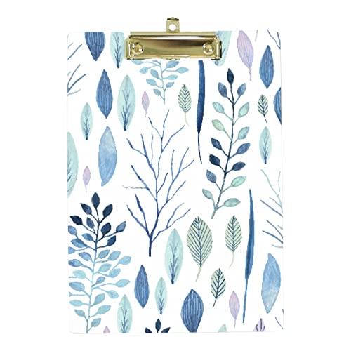 A4 Standard Klemmbrett Aquarell Blumen Blau Grün Blätter Kunststoff Klemmbretter für Schüler Schule Büro Niedriges Profil Metall Clip Hängeloch A4 Standard Klemmbrett Aquarell Blumen Blau Grün Blätter Kunststoff Klemmbretter für Schüler Schule Büro Niedriges Profil Metall Clip Hängeloch von MyDaily