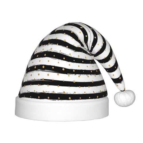 MyPiky Weihnachtsmütze mit Tinte und goldfarbenen Punkten, Weihnachtsmannmütze für Kinder und Jungen, Mädchen, Nikolausmütze für Kinder MyPiky Weihnachtsmütze mit Tinte und goldfarbenen Punkten, Weihnachtsmannmütze für Kinder und Jungen, Mädchen, Nikolausmütze für Kinder von MyPiky