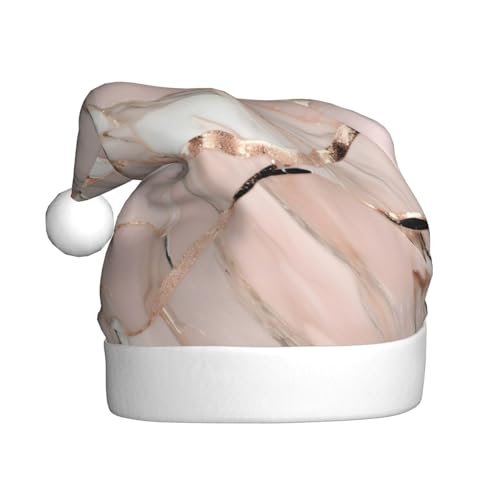 Rottweiler Weihnachtsmannhut Plüsch mit Druckmuster, Niedlicher Weihnachtsmannhut für Weihnachtsfeier, Uni Erwachsene, Rose Gold Marmor, 1 Rottweiler Weihnachtsmannhut Plüsch mit Druckmuster, Niedlicher Weihnachtsmannhut für Weihnachtsfeier, Uni Erwachsene, Rose Gold Marmor, 1 von MyPiky