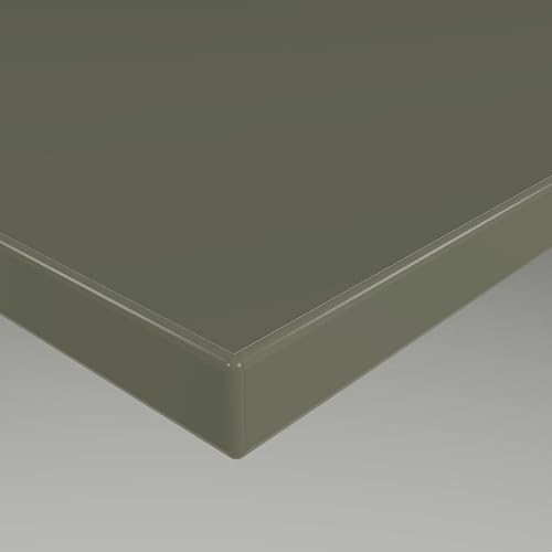 MySpiegel.de Tischplatte Holz Zuschnitt nach Maß Beschichtete Holzdekorplatte Olive in 19mm Stärke (60 x 60 cm, Olive) von MySpiegel.de