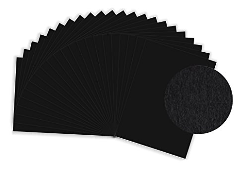 MySumico Fotokarton - 300g/m² - 50x70 cm - 10 Bogen - schwarz - für Kindergärten und Schulen - zum Basteln, Gestalten und Designen von MySumico