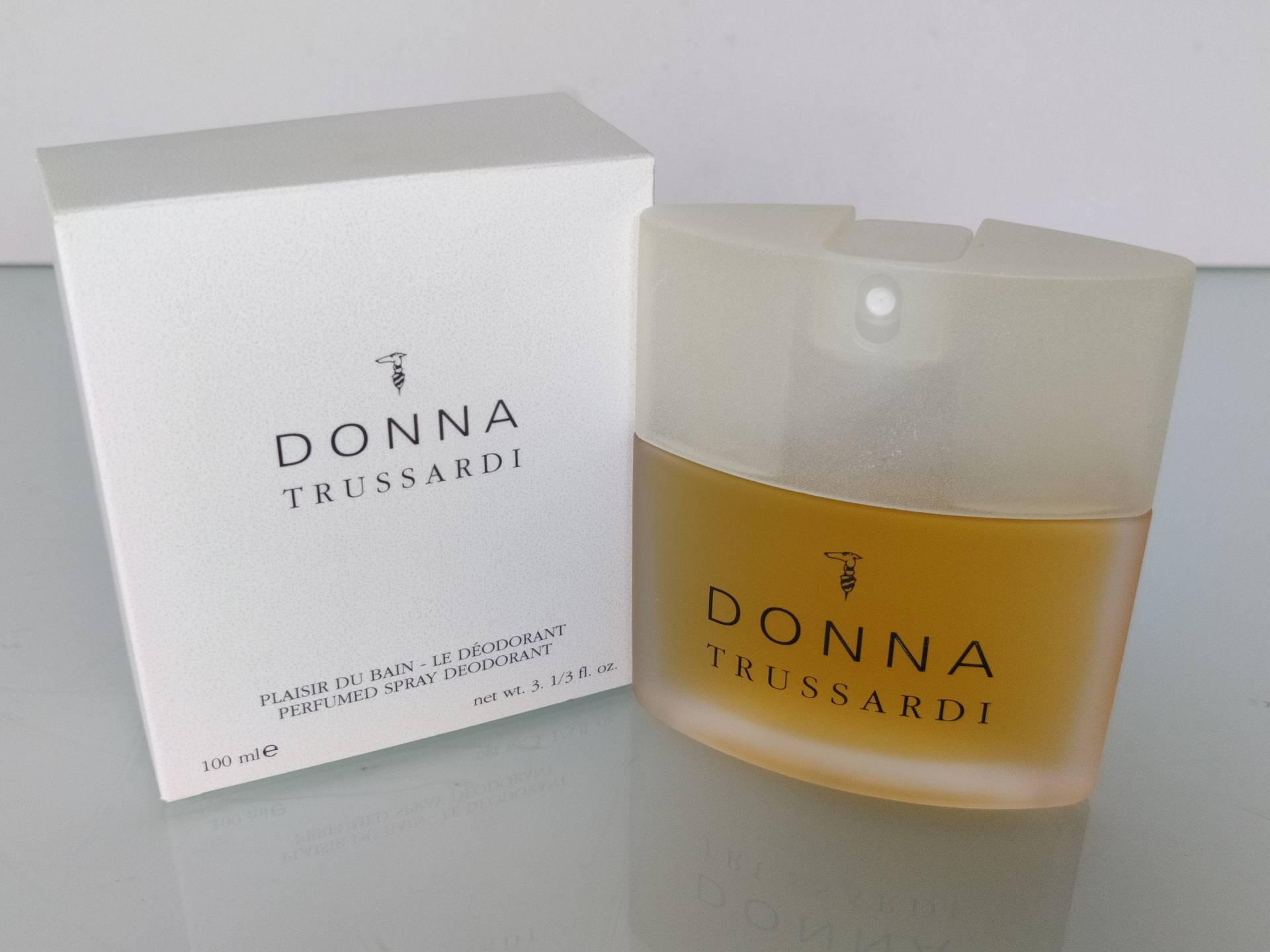 Donna Trussardi | 1994 Vintage Parfümiertes Deodorant "Plaisir Du Bain - Le Déodorant" 100 Ml/3, 4 Fl.oz. Brandneue Original Box von MyVintageGadgets
