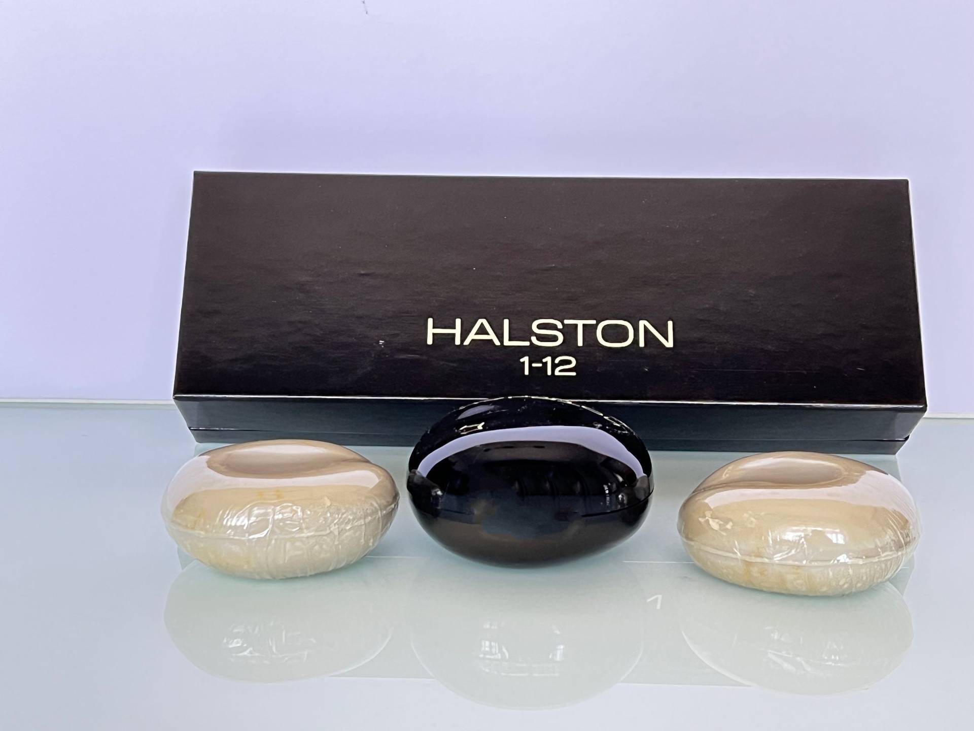 Halston 1-12 Parfümierte Seife Von 3 X 140 Gr/4, 9 Oz Seltener Vintage Herrenduft von MyVintageGadgets