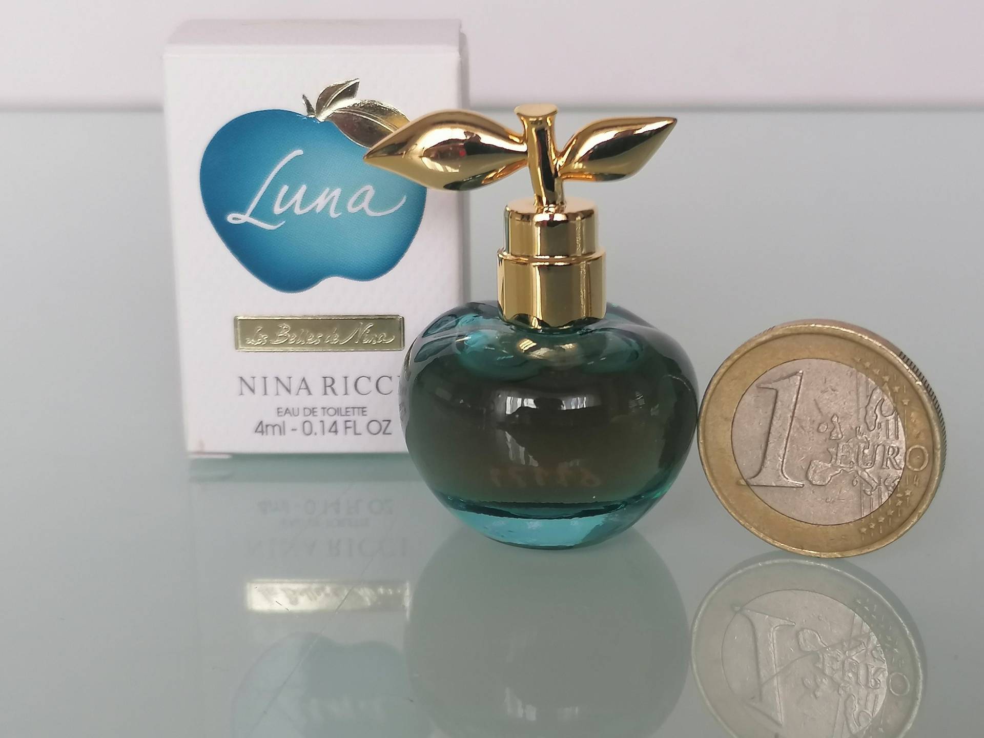 Miniatur Nina Ricci Luna Eau De Toilette 4 Ml/0, 14 Fl.oz Mini-Parfüm Blauer Apfel von MyVintageGadgets