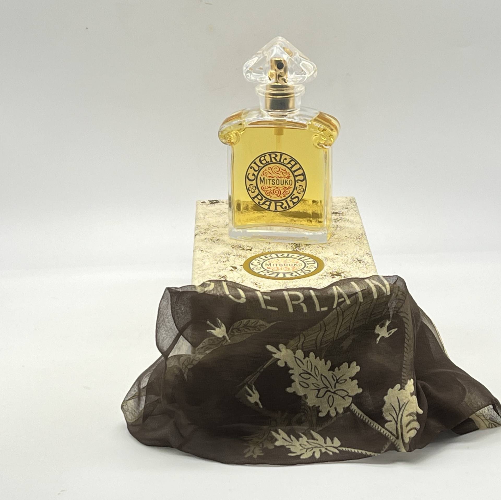 Mitsouko 1990S Limited Edition 50Ml Edt & Seiden-Chiffon-Taschentuch von MyVintageGadgets