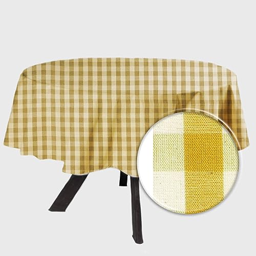MyVorrei Runde Tischdecke, 175 x 175 cm, kariert, Garn über 1 cm, 100 % Baumwolle, in 22 Farben, auch geeignet für Gasthäuser und Restaurants von MyVorrei