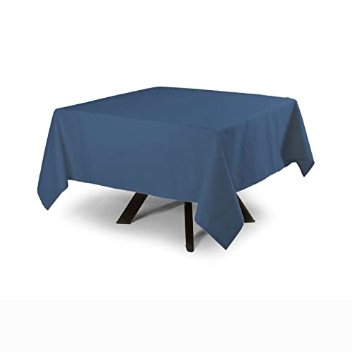 MyVorrei Tischdecke, einfarbig, quadratisch, 100 % Baumwolle, 120 x 120 cm, mit 4 Servietten von MyVorrei