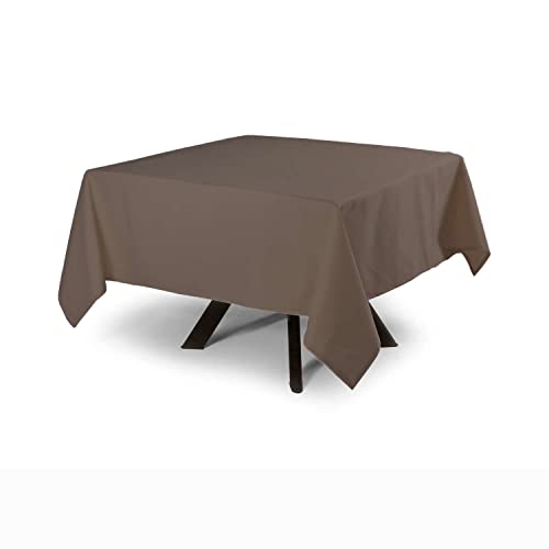 MyVorrei Tischdecke, einfarbig, quadratisch, 100 % Baumwolle, 120 x 120 cm von MyVorrei