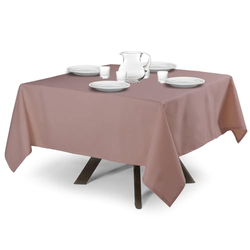 MyVorrei Tischdecke, einfarbig, quadratisch, 100 % Baumwolle, 140 x 140 cm von MyVorrei