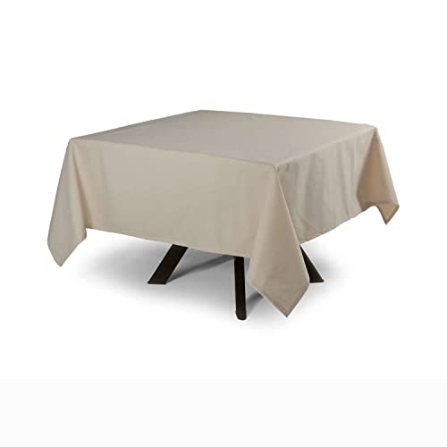 MyVorrei Tischdecke, einfarbig, quadratisch, 100 % Baumwolle, 220 x 220 cm von MyVorrei