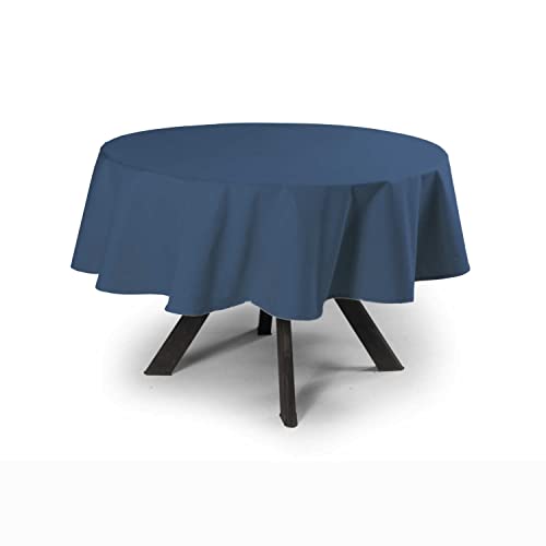 MyVorrei Tischdecke, einfarbig, rund, Baumwolle, 100 % cm, 180 x 180 cm von MyVorrei