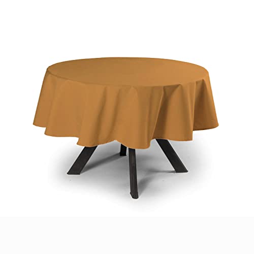 MyVorrei Tischdecke, einfarbig, rund, Baumwolle, 100 % cm, 200 x 200 cm von MyVorrei