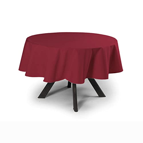 MyVorrei Tischdecke, einfarbig, rund, Baumwolle, 100 % cm, 280 x 280 cm von MyVorrei