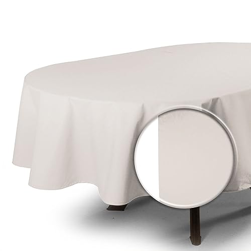 MyVorrei Tischdecke, oval, 175 x 270 cm, einfarbig, aus 100 % Baumwolle, in 22 Farben, auch für Gasthäuser und Restaurants geeignet MyVorrei Tischdecke, oval, 175 x 270 cm, einfarbig, aus 100 % Baumwolle, in 22 Farben, auch für Gasthäuser und Restaurants geeignet von MyVorrei