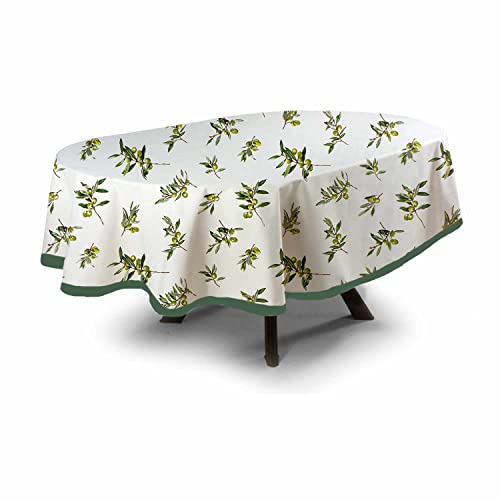 MyVorrei Tischdecke, oval, Baumwolle, 100 % 180 x 220 cm von MyVorrei