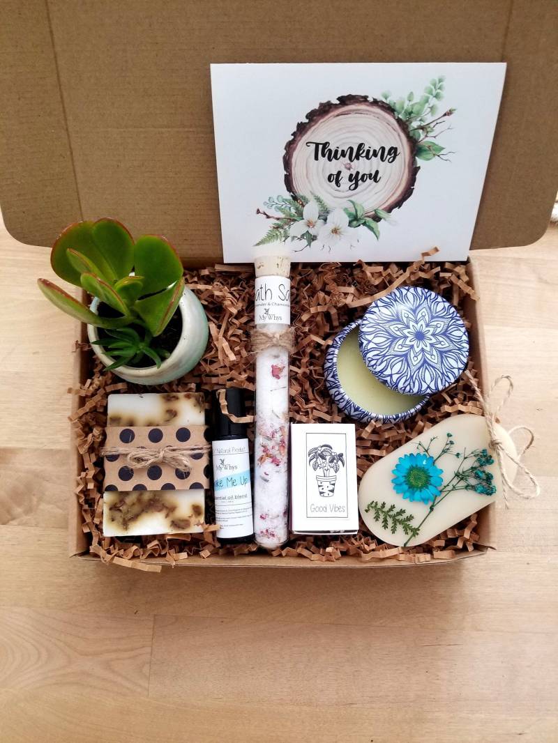 Denken Sie An Geschenkbox, Pflegepaket, Aufmunterungskorb, Spa-Geschenk, Op-Geschenk, Senden Eine Ermutigungsgeschenkbox, Ein Natürliches von MyWhys