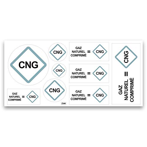 Aufkleber-Bogen Erdgas CNG Aufkleber-Bogen Erdgas CNG von Mygoodprice