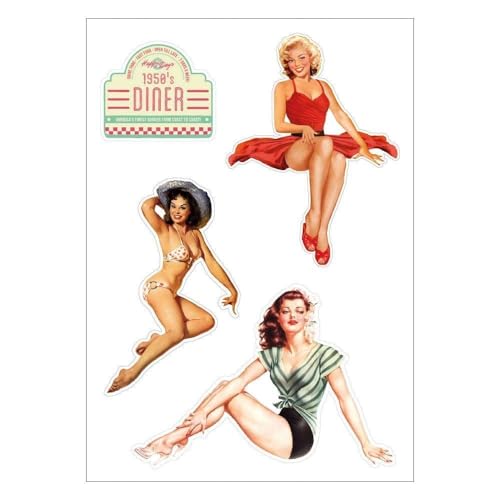 Mygoodprice Brett A4 Aufkleber-Pinup Retro 50 's selbstklebend Klebeband Scrapbooking – E30 Mygoodprice Brett A4 Aufkleber-Pinup Retro 50 's selbstklebend Klebeband Scrapbooking – E30 von Mygoodprice