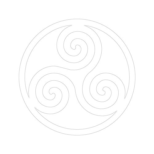 Wandtattoo Logo Triskel selbstklebend – mehrere Farben erhältlich – 20 schwarz von Mygoodprice