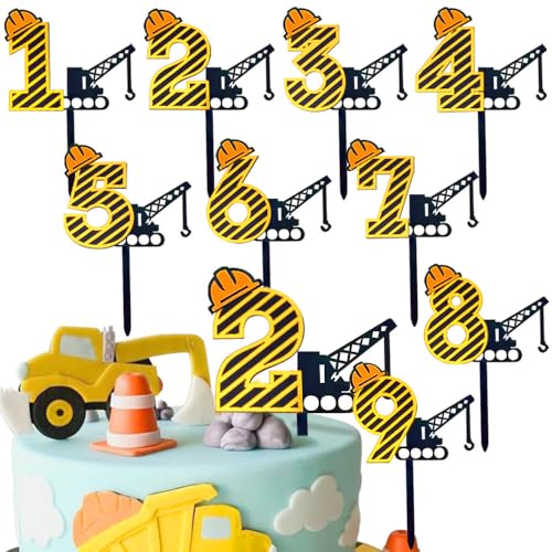 1-9Nummer Konstruktion Cake Topper Cake Decoration Bagger Bauwesen Cupcake Topper Gebäude Kran Ingenieurwesen Hut Acryl Zahlen Cake Toppers Torten Deko Construction Tortendeko Geburtstag Party Zubehör 1-9Nummer Konstruktion Cake Topper Cake Decoration Bagger Bauwesen Cupcake Topper Gebäude Kran Ingenieurwesen Hut Acryl Zahlen Cake Toppers Torten Deko Construction Tortendeko Geburtstag Party Zubehör von Myhiju