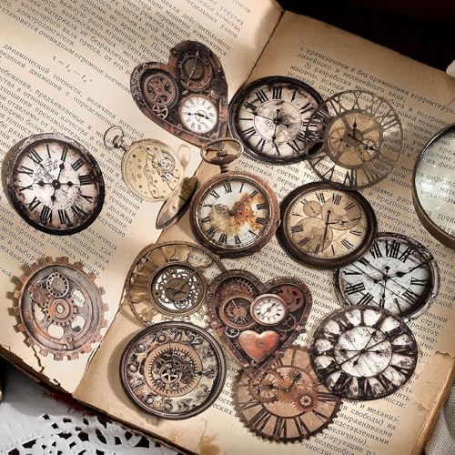 120 Stück Scrapbook Stickers Scrapbook Zubehör Retro Schlüssel Schlöss Uhr Scrapbooking Sticker Aesthetic Rahmen Junk Journal Sticker Vintage Sticker Dekorative Collage Materialien Journaling Zubehör 120 Stück Scrapbook Stickers Scrapbook Zubehör Retro Schlüssel Schlöss Uhr Scrapbooking Sticker Aesthetic Rahmen Junk Journal Sticker Vintage Sticker Dekorative Collage Materialien Journaling Zubehör von Myhiju