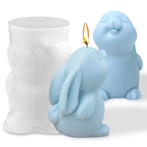 Silikonformen Gießformen Ostern,Niedlich Hase Kerzenformen Zum Gießen Stehend Mit Geschlossenen Augen Kaninchen Kerzen Formen Silikon 3D Tier Rabbit Bunny Kerzenform Für Deko Aesthetic Room Decor Silikonformen Gießformen Ostern,Niedlich Hase Kerzenformen Zum Gießen Stehend Mit Geschlossenen Augen Kaninchen Kerzen Formen Silikon 3D Tier Rabbit Bunny Kerzenform Für Deko Aesthetic Room Decor von Myhiju