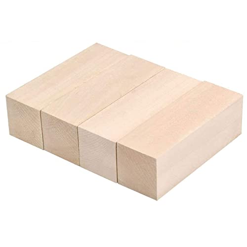 Myingaou Große Schnitzholzblöcke Whittling Wood Blocks Lindenholz Schnitzblöcke Unlackiertes Weichholz Set für Schnitzanfänger von Myingaou