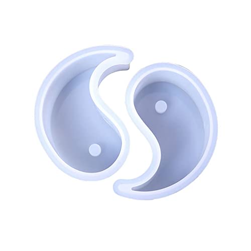 Myingaou Silikonformen für Yin-Yang-Kerzen, Tai, Seife, Wachs, Aromatherapie, Epoxidharz, Schokolade, Süßigkeiten, 2 Stück Myingaou Silikonformen für Yin-Yang-Kerzen, Tai, Seife, Wachs, Aromatherapie, Epoxidharz, Schokolade, Süßigkeiten, 2 Stück von Myingaou
