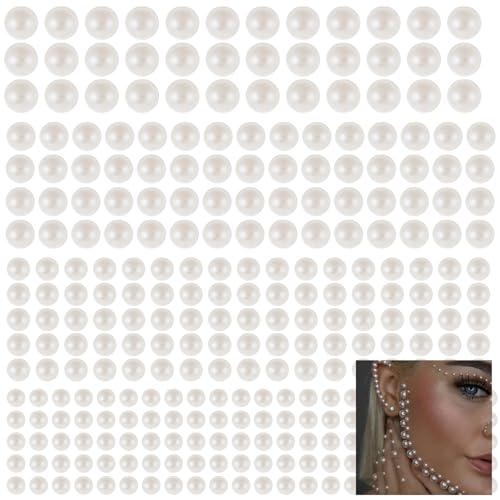 Mynoozi 2800 Stück Halbperlen Selbstklebend Weiß, DIY 3/4/5/6mm Selbstklebende Perlen-Aufkleber, Perlen Kleben für Schmuckherstellung Make-up Kleidung Halskette Armbänder Basteln DIY Handy-4 Blatt Mynoozi 2800 Stück Halbperlen Selbstklebend Weiß, DIY 3/4/5/6mm Selbstklebende Perlen-Aufkleber, Perlen Kleben für Schmuckherstellung Make-up Kleidung Halskette Armbänder Basteln DIY Handy-4 Blatt von Mynoozi